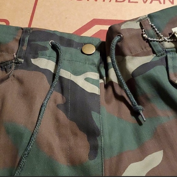 Riflessi cargo camo capri fatigue military style pants WCH60 - Picture 5 of 8